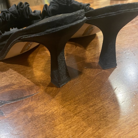 Sam Edelman Kady black ruched kitten heel slide - Picture 4 of 7